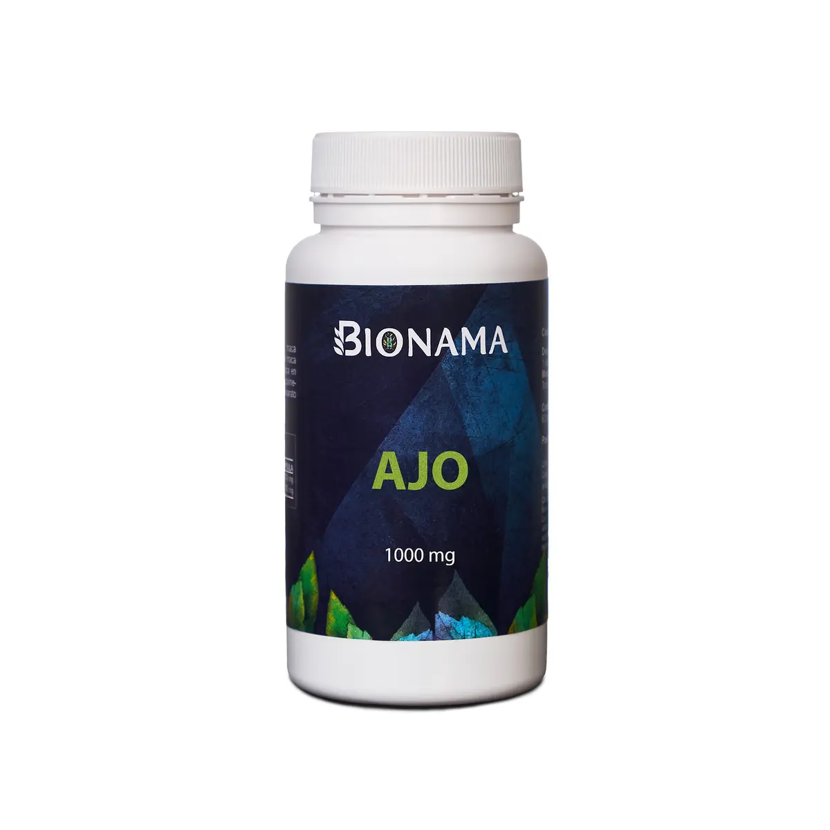 Perlas de ajo macerado Bionama 1000 mg, un suplemento natural para fortalecer tu salud y bienestar diario.