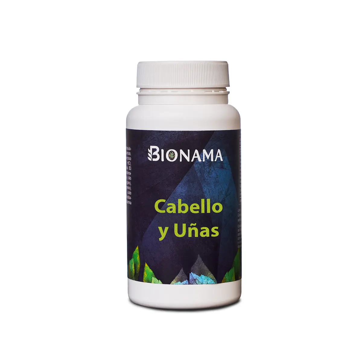 Suplemento Bionama para Cabello y Uñas en cápsulas, potenciando tu belleza desde adentro hacia afuera.