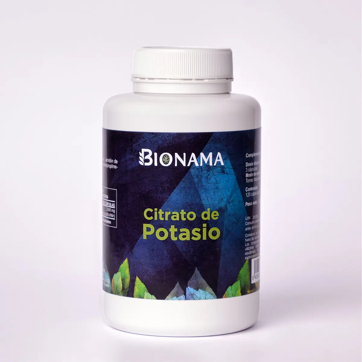 Bote de Citrato de Magnesio Bionama, cápsulas que apoyan tu salud y vitalidad de manera natural y efectiva.