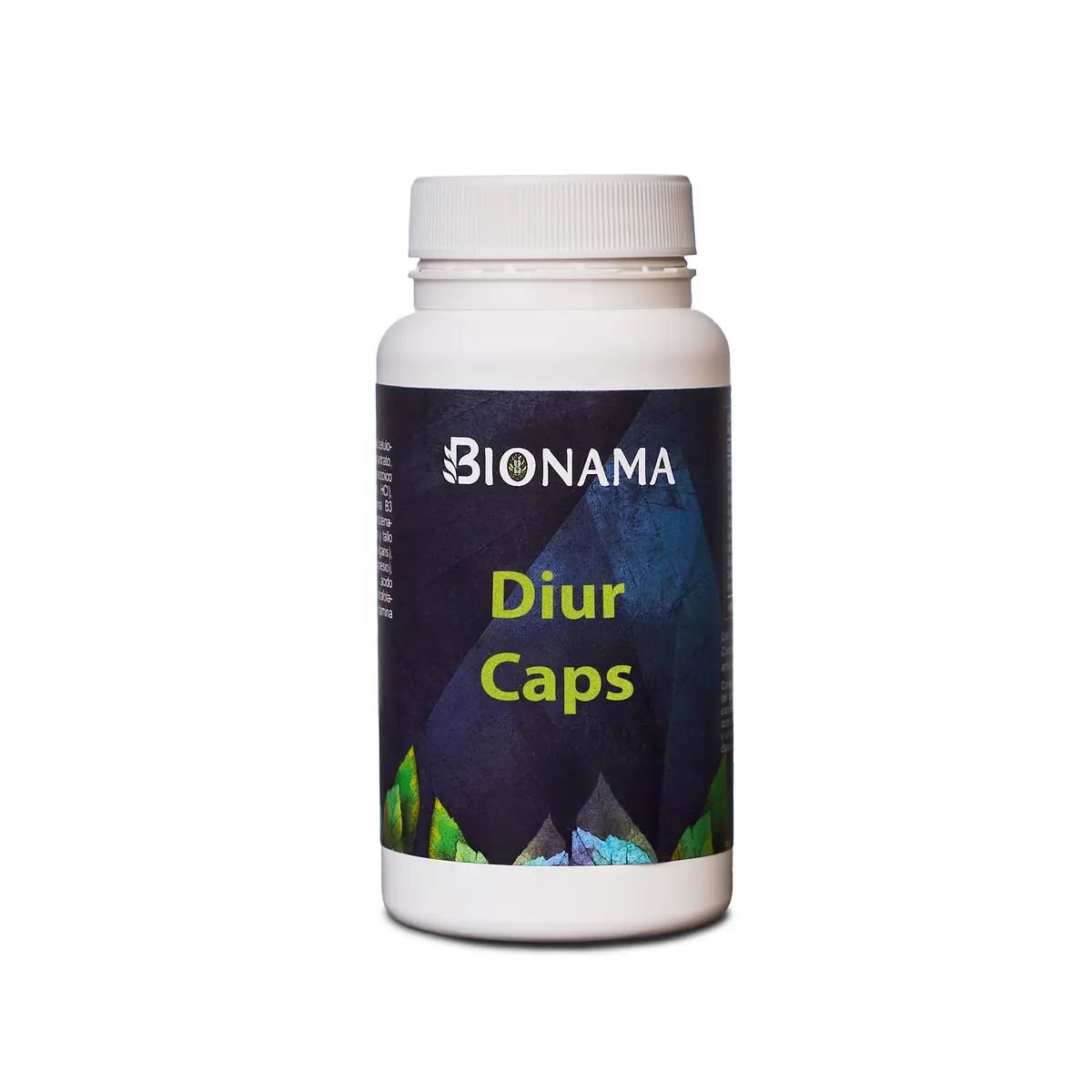 Envase de suplemento Diur Caps de Bionama en cápsulas, ideal para un efecto diurético natural y saludable.