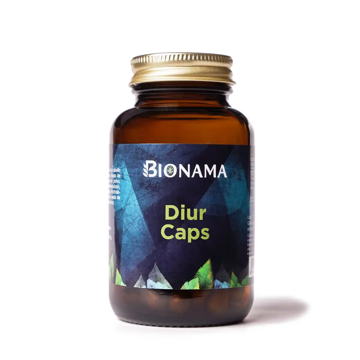 Envase de suplemento Diur Caps de Bionama en cápsulas, ideal para un efecto diurético natural y saludable.