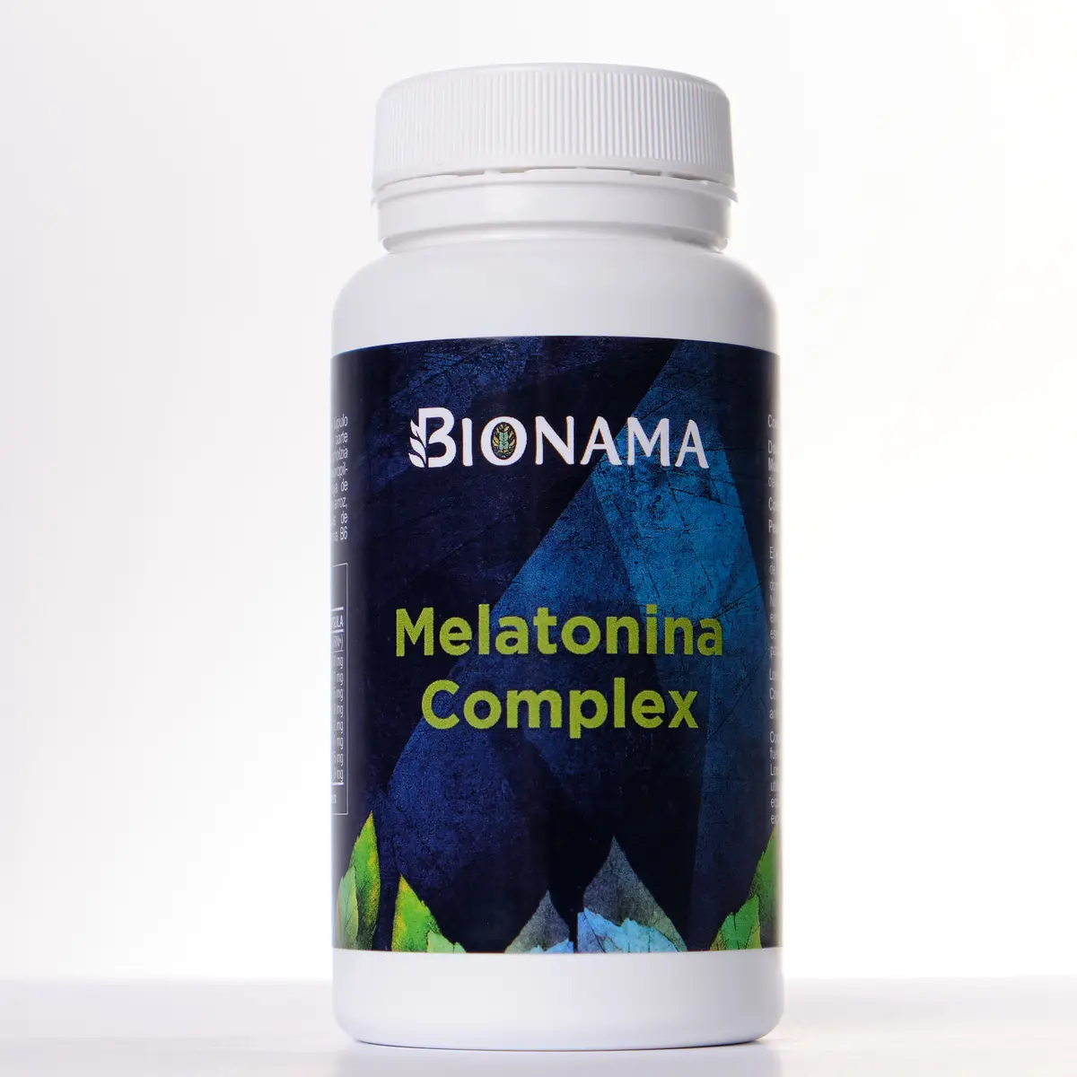 Suplemento Melatonina Complex en cápsulas de Bionama, ideal para un descanso reparador y mejorar el sueño.