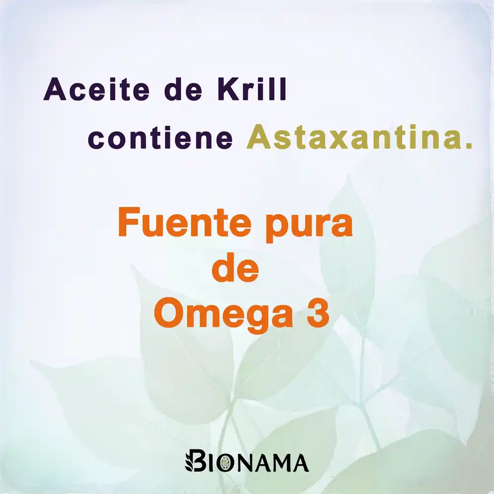 Ficha con propiedades de las perlas de Aceite de Krill de Bionama